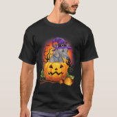 Italiaanse Greyhound Heks Pompoen Halloween- Hond  T-shirt (Voorkant)