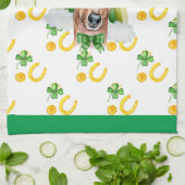 Italiaanse Greyhound Home Decor St Patricks Day Theedoek (Gevouwen)