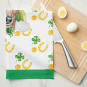 Italiaanse Greyhound Home Decor St Patricks Day Theedoek (Quarter Fold)