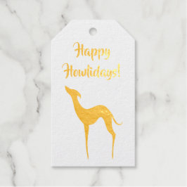 Italiaanse Greyhound Hond Elegant Silhouet Vakanti Cadeaulabels