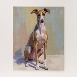 Italiaanse Greyhound-hond Schilderij Legpuzzel