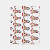 Italiaanse Greyhound-hondenras Kerstmis Fleece Deken (Voorkant)