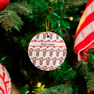Italiaanse Greyhound-hondenras Kerstmis Keramisch Ornament