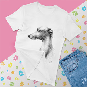 Italiaanse Greyhound Iggy Portrait Hondenliefhebbe T-shirt