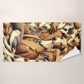 Italiaanse Greyhound Illustratie Badhanddoek (Badhanddoek)