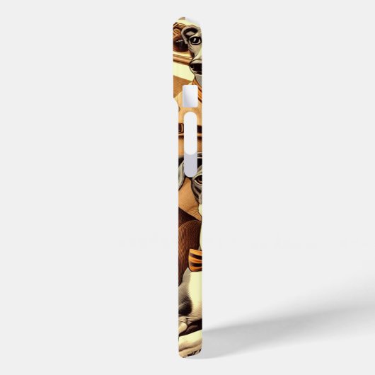 Italiaanse Greyhound Illustratie Case-Mate iPhone Case (Achterkant / Links)