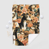  Italiaanse Greyhound Illustratie Golfhanddoek (Insitu)
