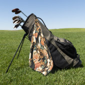  Italiaanse Greyhound Illustratie Golfhanddoek (Groen)