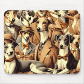 Italiaanse Greyhound Illustratie Muismat (Voorkant)