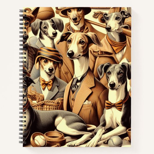 Italiaanse Greyhound Illustratie Notitieboek (Voorkant)