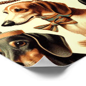 Italiaanse Greyhound Illustratie Poster (Hoek)