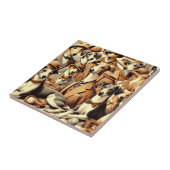  Italiaanse Greyhound Illustratie Tegeltje (Zijkant)