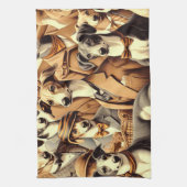  Italiaanse Greyhound Illustratie Theedoek (Verticaal)