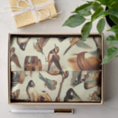  Italiaanse Greyhound Illustratie Tissuepapier (Geschenk)