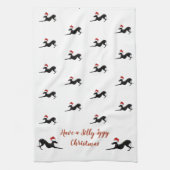 Italiaanse Greyhound kersthanddoek, Iggy handdoek (Verticaal)