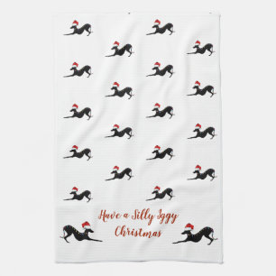 Italiaanse Greyhound kersthanddoek, Iggy handdoek