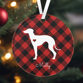 Italiaanse Greyhound Kerstmis met speldenhond Ornament