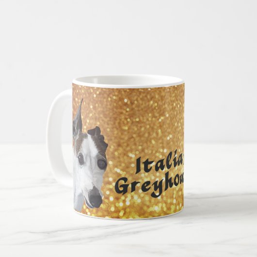 Italiaanse Greyhound Koffiemok (Voorkant links)