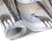 Italiaanse Greyhound Laat Het Sneeuw Kerstmis Cadeaupapier (Rol Hoek)