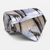 Italiaanse Greyhound Laat Het Sneeuw Kerstmis Stropdas (Opgerold)