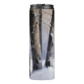 Italiaanse Greyhound Laat Het Sneeuw Kerstmis Thermosbeker (Achterkant)