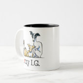 Italiaanse Greyhound Lover Tweekleurige Koffiemok (Voorkant links)