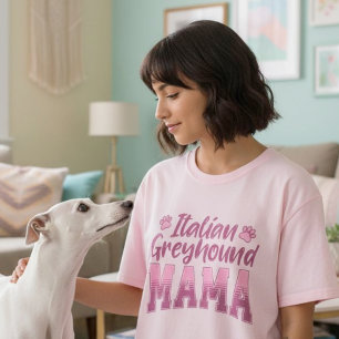 Italiaanse Greyhound Mama Gift voor Hond Mama T-shirt