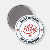 ITALIAANSE GREYHOUND moeder Magneet (Voorkant / Achterkant)