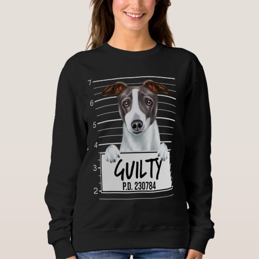 Italiaanse Greyhound Mugshot Guilty Dog Trui (Voorkant)