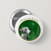 Italiaanse Greyhound Peace Ronde Button 5,7 Cm (Voorkant /achterkant)