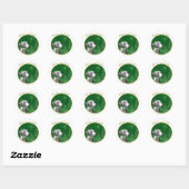 Italiaanse Greyhound Peace Ronde Sticker (Vel)