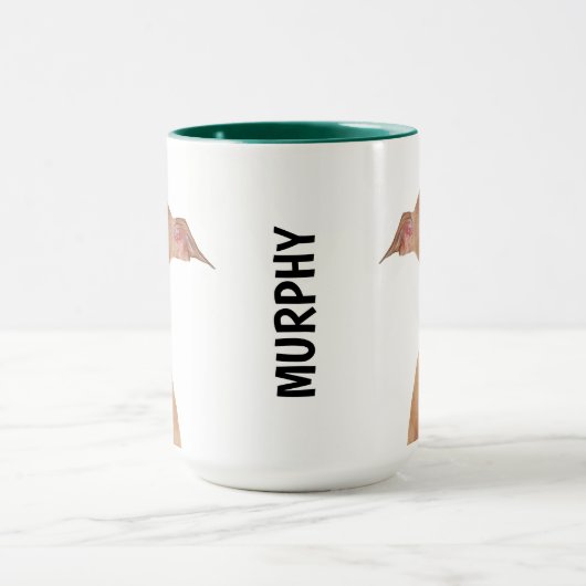Italiaanse Greyhound Personalized Mug Mok (Midden)