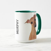 Italiaanse Greyhound Personalized Mug Mok (Voorkant rechts)