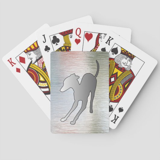Italiaanse Greyhound Pokerkaarten (Achterkant)