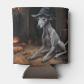 Italiaanse Greyhound pompoenen Halloween eng Blikjeskoeler (Achterkant)