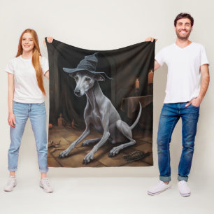 Italiaanse Greyhound pompoenen Halloween eng Fleece Deken