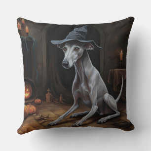 Italiaanse Greyhound pompoenen Halloween eng Kussen