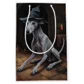 Italiaanse Greyhound pompoenen Halloween eng Medium Cadeauzakje (Voorkant)