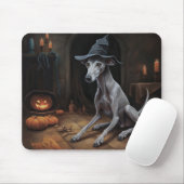 Italiaanse Greyhound pompoenen Halloween eng Muismat (Met muis)