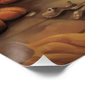 Italiaanse Greyhound pompoenen Halloween eng Perfect Poster (Hoek)