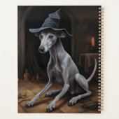 Italiaanse Greyhound pompoenen Halloween eng Planner (Achterkant)
