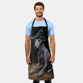 Italiaanse Greyhound pompoenen Halloween eng Schort (Gedragen)