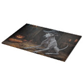 Italiaanse Greyhound pompoenen Halloween eng Snijplank (Hoek)