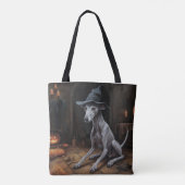 Italiaanse Greyhound pompoenen Halloween eng Tote Bag (Achterkant)