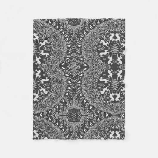 Italiaanse Greyhound Print Fleece Blanket, Gekke I (Voorkant)