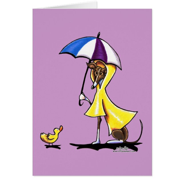 Italiaanse Greyhound Raincoat (Voorkant)