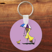 Italiaanse Greyhound Raincoat Sleutelhanger (Voorkant)