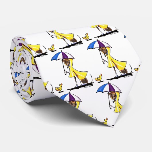 Italiaanse Greyhound Raincoat Stropdas (Opgerold)
