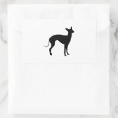 Italiaanse Greyhound Rechthoekige Sticker (Tas)