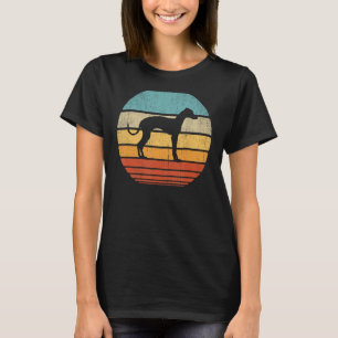 Italiaanse Greyhound Retro Vintage 60-70-s Sunset T-shirt